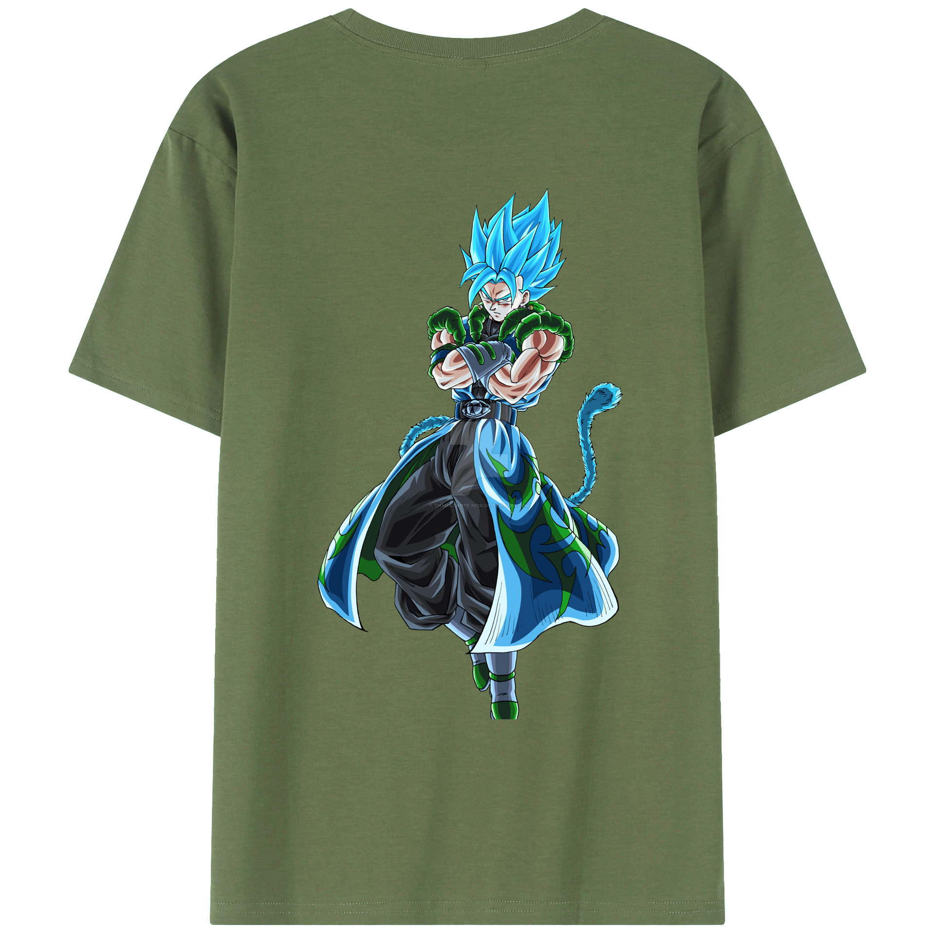 （画像用） ドラゴンボール ベジット DRAGON BALL Vegetto 綿100％ メンズ半袖Tシャツ（バックプリント） 通気性